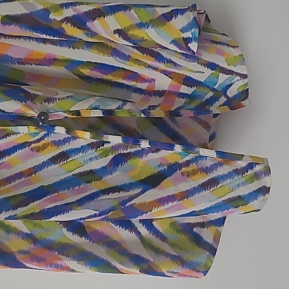 Tina Turk Adrienne Multicolor Silk Top Sleeveless Size Small - Picture 8 of 10